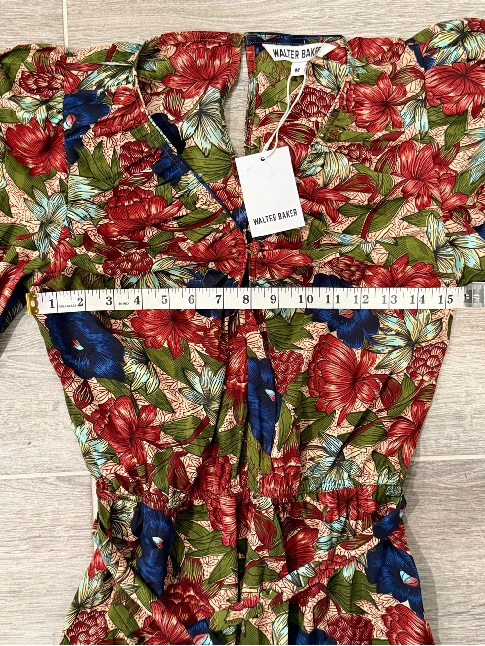 NWT! Walter Baker VIVA MIDI DRESS in color ROYAL GARDEN. Size Medium - Picture 10 of 13